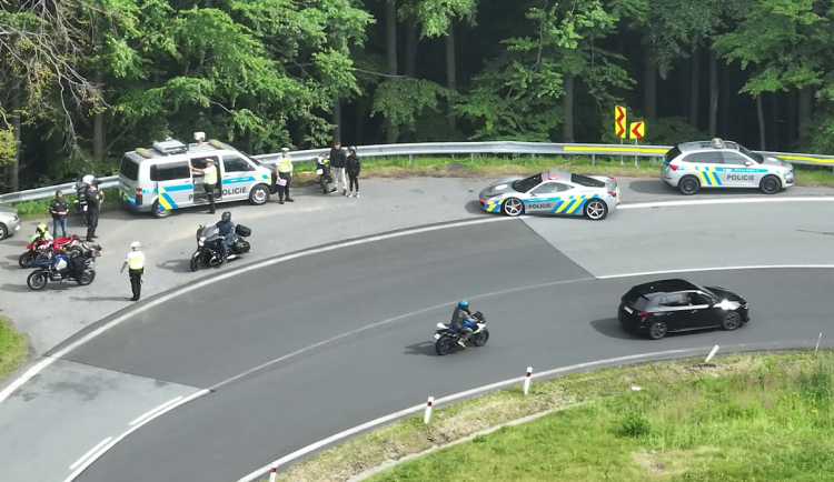 Dopravně-bezpečnostní akce Policie ČR v oblasti Červenohorského sedla - ilustrační foto