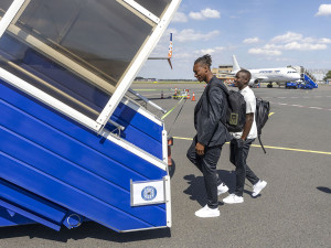 Hráči Sigmy na ostravském letišti