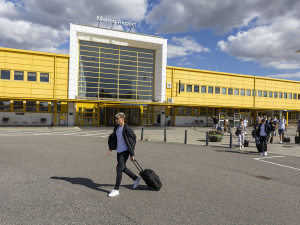 Tým Sigmy u letiště v Malmö