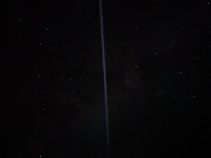 Světelná čára na noční obloze překvapila nejen na Hané. Na nebi zářilo palivo z rakety