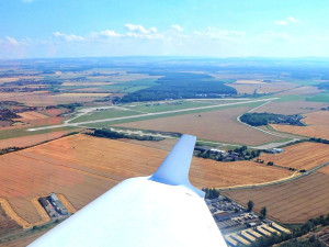 Pohled na přerovské letiště