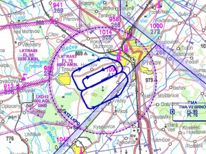 Aerodrome Traffic Zone (ATZ) neboli letištní provozní zóna letiště Přerov-Bochoř