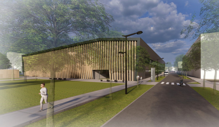 Vizualizace malého zimního stadionu v Olomouci