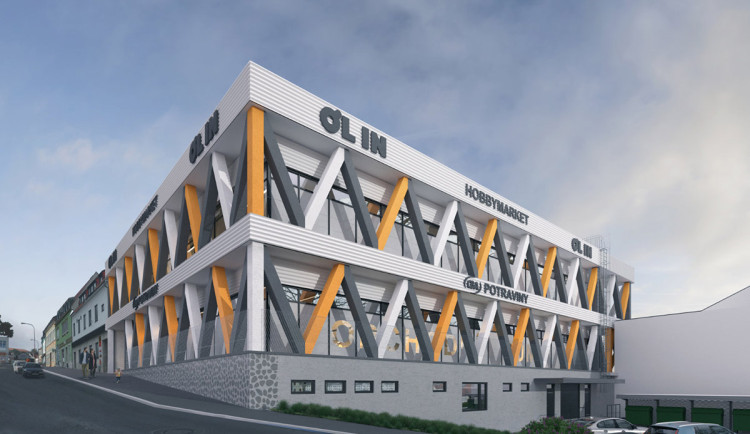 Vizualizace podoby obchodního domu v Konici