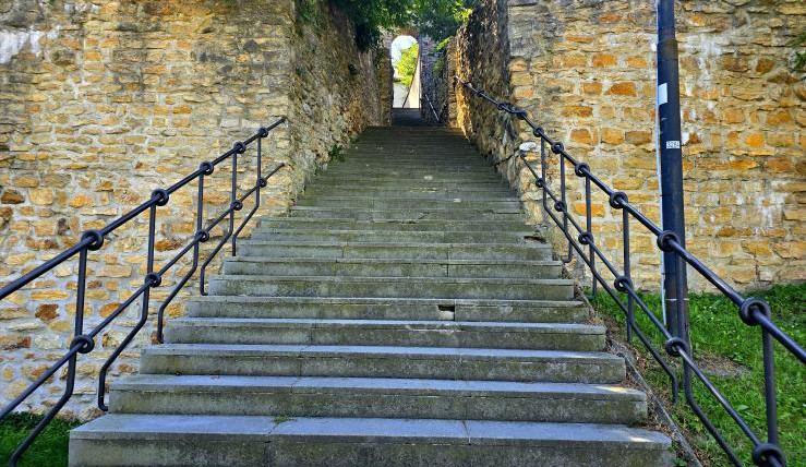 Schodiště v centru Přerova projde opravou. Nově bude připomínat dějiny Přerova