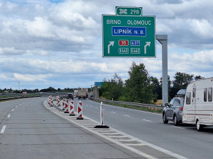Řidiči pozor! Začínají velké opravy dálnice D1 u Lipníku nad Bečvou