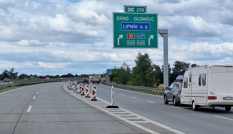 Řidiči pozor! Začínají opravy D1 u Lipníku nad Bečvou