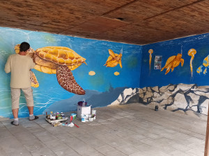 Autobusová zastávka ve Smržicích jako podmořské akvárium? Už brzy