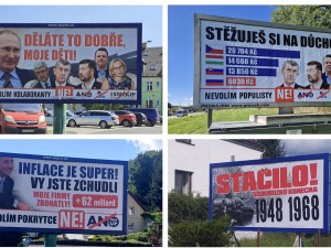 Jeseník nevolí ruské kolaboranty ani populisty. Originální billboardová kampaň zdárně pokračuje