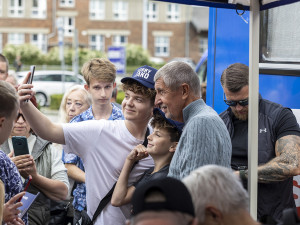 Andrej Babiš na mítinku hnutí ANO v Olomouci
