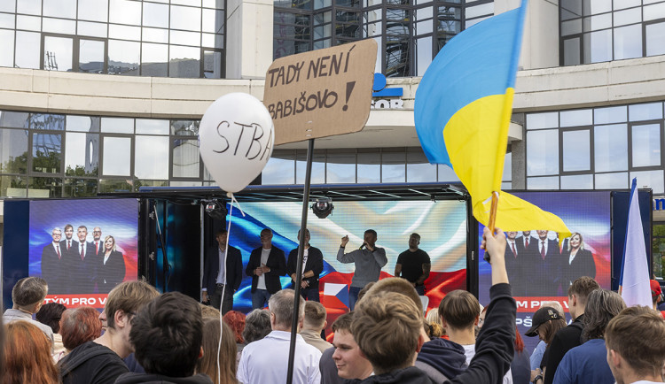 Mítink hnutí ANO v Olomouci