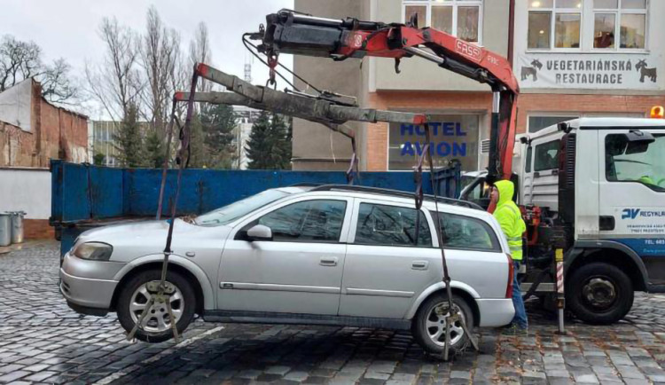 Odtah vozidla v Prostějově - ilustrační foto