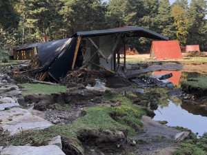 Tábor Černý potok zdevastovaly povodně, areál získá od kraje pět milionů na obnovu