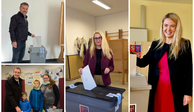 FOTO: První volební den je u konce. Většina politiků z Vysočiny má odvoleno