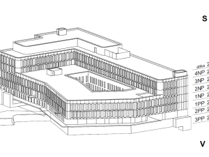Nákres nové budovy C1