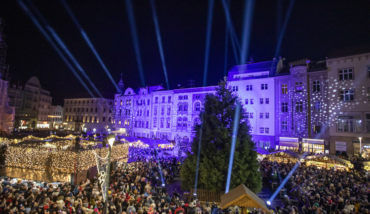 Rozsvícení vánočního stromu v Olomouci - ilustrační foto