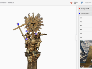 S opravou Sloupu Nejsvětější Trojice pomáhají i vědci. Zkoumají zlacené části