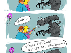 ORAŽENÉ OBRÁZKY: Listopadová dávka vtipů od kreslíře Jana Tatarky