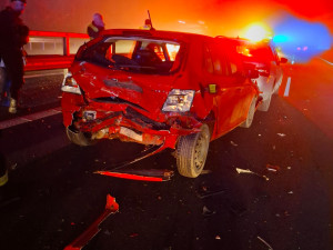 Ke dvěma dopravním nehodám došlo na dálnici D35 také u litovelské části Unčovice