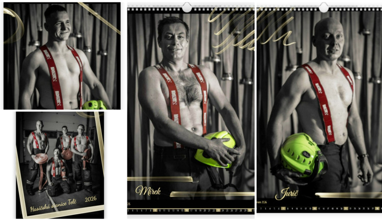 Úsměv pro dobrou věc. Hasiči z Telče nafotili kalendář, pomůže nemocným bratrům