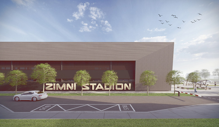Vizualizace malého zimního stadionu v Olomouci