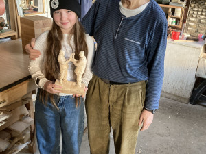 Legendární zakladatel Dostavníku Pavel Aligátor Nenkovský má figurku v mohelnickém betlému