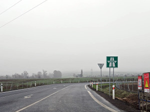 Nájezd na dálnici D1 u Říkovic