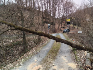 Hasiči o Vánocích bojovali s větrem, požáry, zasahovali u nehod a zachránili psa