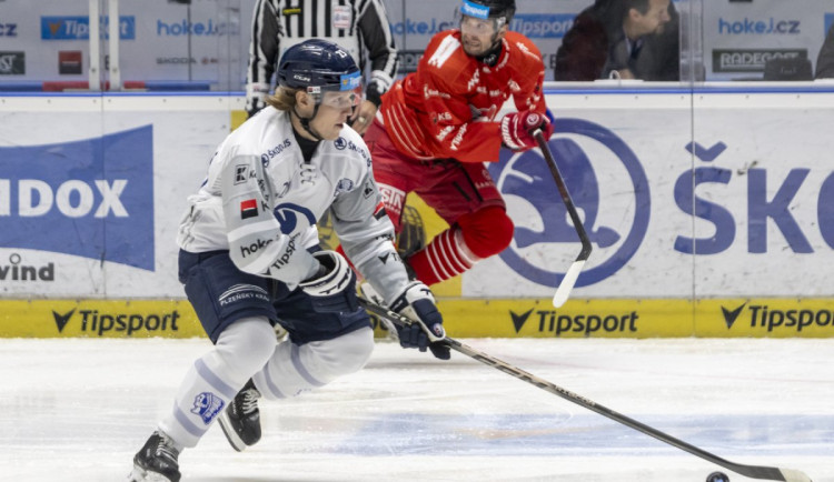 Hokejisté Plzně udolali Olomouc 3:2 a jsou druzí, v závěru rozhodl Zámorský