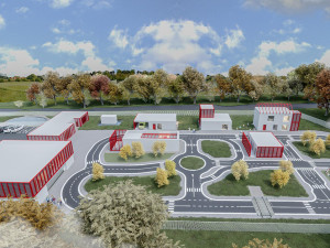 Vizualizace Centra bezpečí v Olomouci