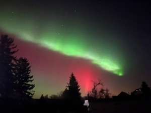 Polární záře v Lobodicích