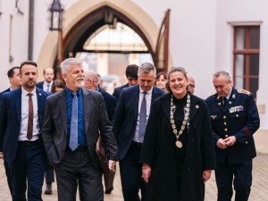 Prezident Petr Pavel na olomoucké radnici