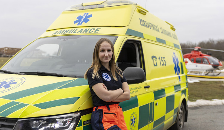 Řidička sanitního vozu Pavlína Holčíková