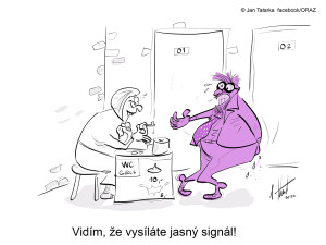 ORAŽENÉ OBRÁZKY: Únorová dávka vtipů od kreslíře Jana Tatarky