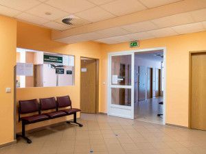 Prostory Oddělení mamární diagnostiky před úpravami.