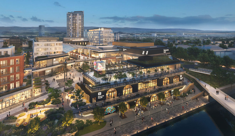 Vizualizace projektu Šantovka District v Olomouci