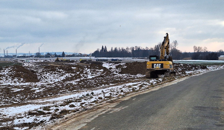 Úprava území budoucí stavby D55 Kokory - Přerov