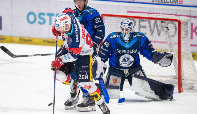 Hokejisté Vítkovic porazili Pardubice 4:2 a zajistili si předkolo play off