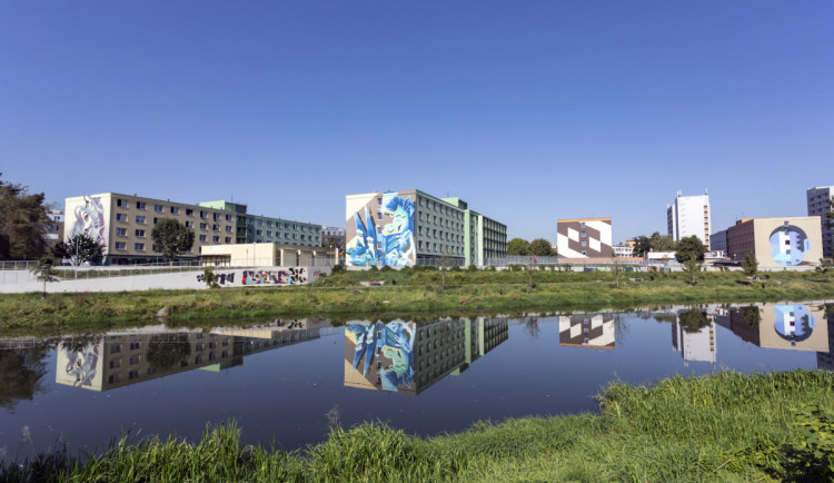 Řeka Morava u Envelopy v Olomouci - ilustrační foto