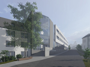 Vizualizace nové podoby Kliniky psychiatrie ve FN Olomouc