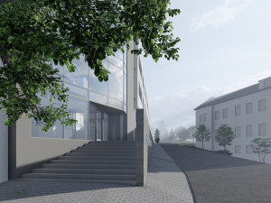 Vizualizace nové podoby Kliniky psychiatrie ve FN Olomouc