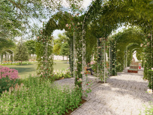 Vizualizace nové úpravy Moravského náměstí v Uničově