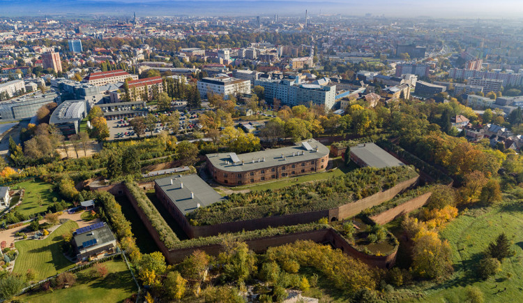 Fort Tafelberg v areálu Fakultní nemocnice Olomouc