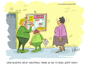 ORAŽENÉ OBRÁZKY: Dubnová dávka vtipů od kreslíře Jana Tatarky