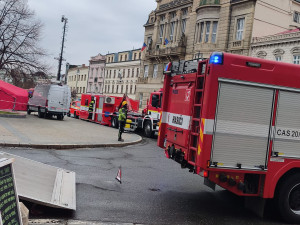 VIDEO: Policie a hasiči obsadili centrum Prostějova, zaútočil střelec. Naštěstí jen cvičně