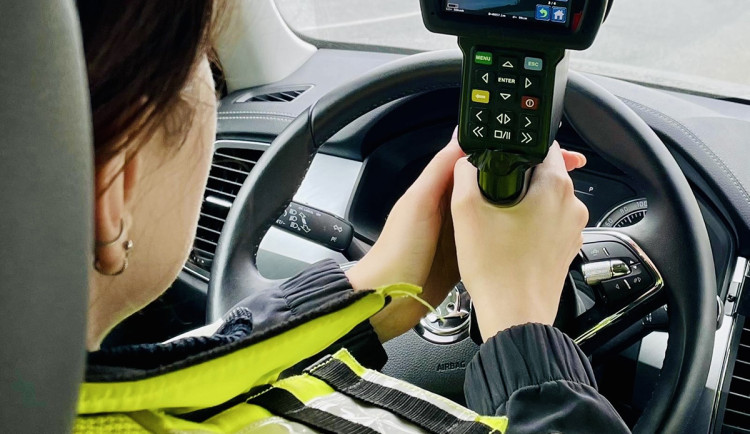 Měření rychlosti v Pňovicích při Speed Marathonu 2026