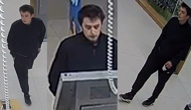 Foto: Policie hledá svědka podvodného jednání, zachytily ho kamery v libereckém obchoďáku
