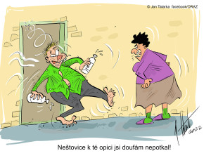 ORAŽENÉ OBRÁZKY: Květnová dávka vtipů od kreslíře Jana Tatarky