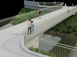 Zábradlí i s osvětlením. K proměně mostu v Olomouci přispěl i renomovaný ateliér