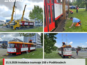 Příběh jako z filmové povídky: tramvaj z Olomouce putovala do Poděbrad, čeká ji proměna